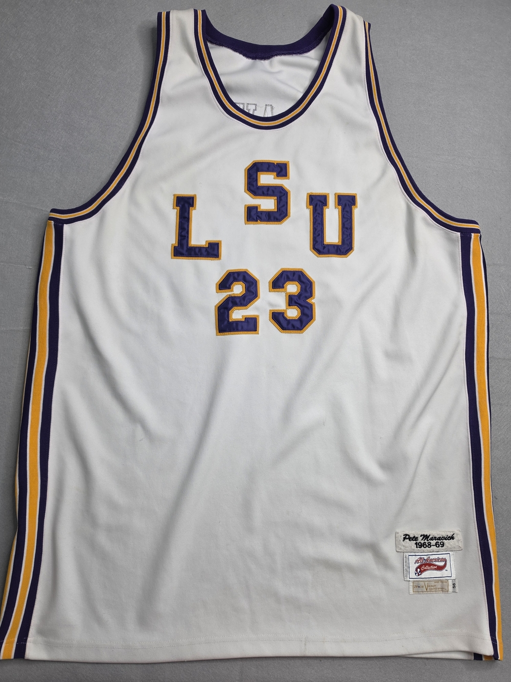 Vintage Sportswear Pete Maravich LSU Tigers Jersey 1968-69 All American Size 56